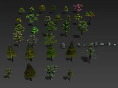 arbores Low-poly 3D model