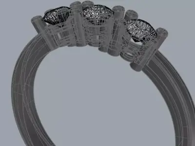 Anello Trilogy      trilogy ring 3D print model