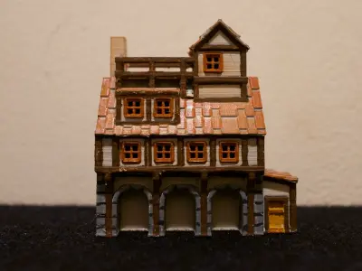 Medieval House 69 3D print model 3D model