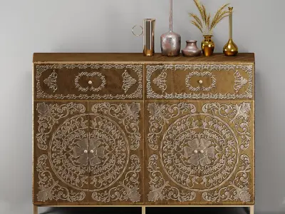 Moroccan Drawer Low-poly 3D model