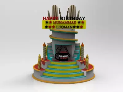 Birthday Cake 3D model