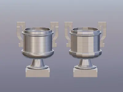 Vases Free low-poly 3D model