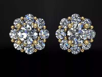 Earrings Luxury 3D print model