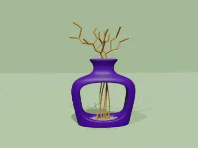 Empty Vases 04 - Modern Plant Vase - STL Printable 3D print model