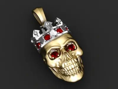 Skull Pendant Bold 3D Design for Unique Jewelry Lovers 3D print model