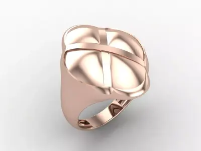 Plain Ring Women Ready STL 3DM Models Womens Rings 3D models 3D print model 59