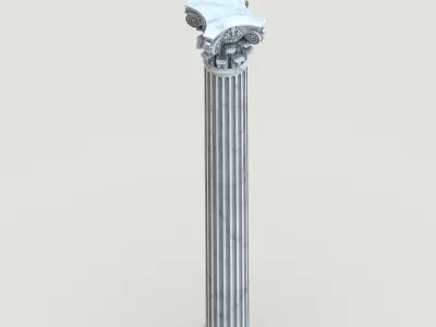 Classical Corinthian Column  3D model