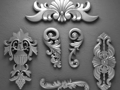 Decorative Plaster 3D model buy