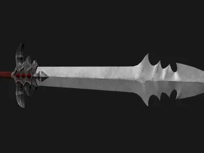 fantasy sword PBR  Low-poly 3D model