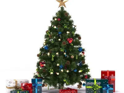 Christmas Tree 3D model 10