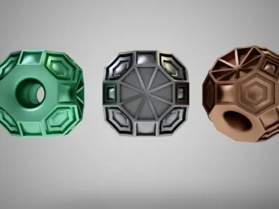 Geometric Bead 2 3D print model