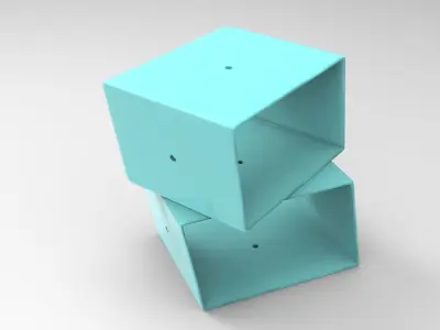 Oko Bookcase Low-poly 3D model