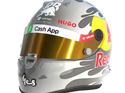 F1 Daniel Riccardo Helmet 2024 3D model