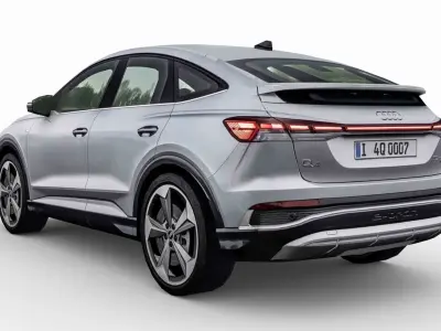 Audi Q4 Sportback e-tron 2022 Low-poly 3D model