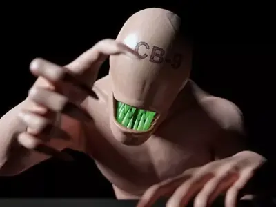 Horror Creep Nightmare Low-poly 3D model