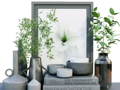 interior decoration set 252 3D model
