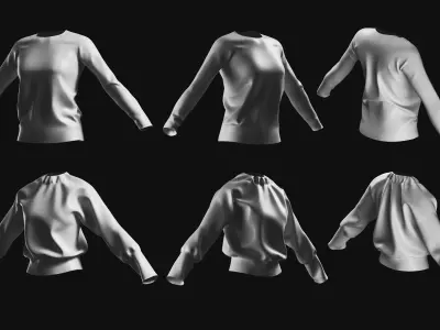 Basemesh Sweater Collection 3D model