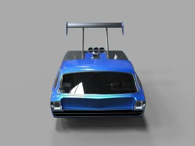 Dodge Deora dragster 3D model