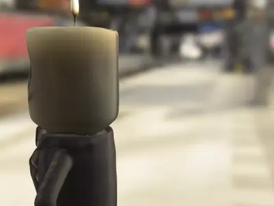 beetlejuicer Candle Low-poly 3D model