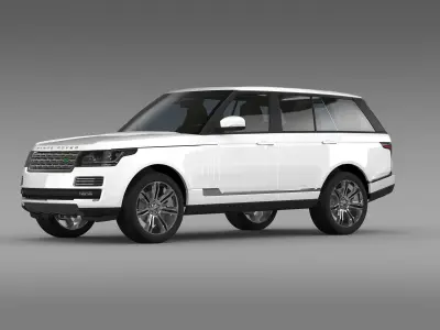 Range Rover Autobiography Black L405 2014 3D model