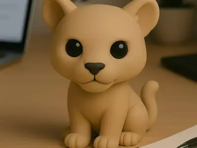 Panther - Kawaii Animals Collection 3D print model