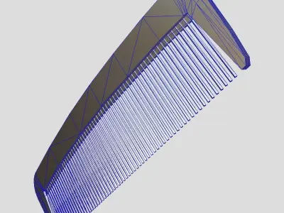 Hair Comb 4 Low-poly 3D model