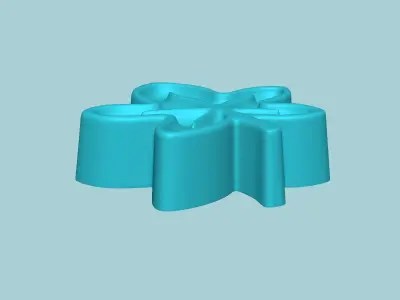 Manju Stamp 08 - Japanese Sweet Mold Traditional Decoration 3D print model