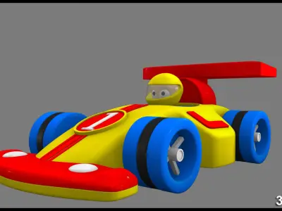3D Model toy vehicle toy  race racing racer racecar racingcar  3D model