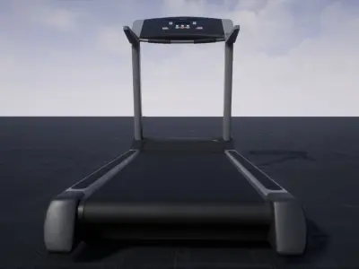 Treadmill Low-poly 3D model