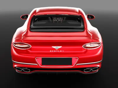 Bentley Continental GT 2021 Low-poly 3D model