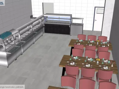 Personel Staff Area 3D model