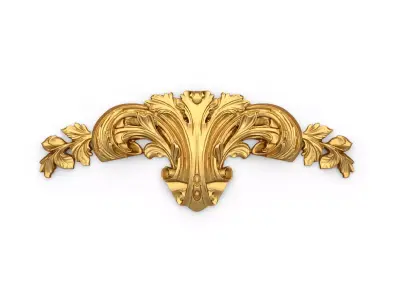 Classic decor ornament carved 04  3D model