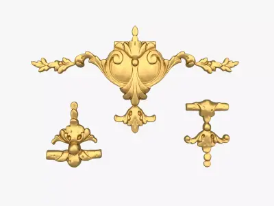 Classic decor ornament 228 3D model