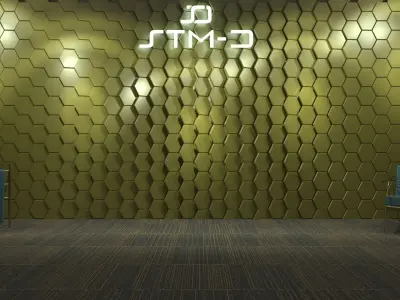 STM-D hexagon wall parametric model 110 3D model