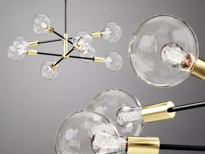 Luxury Decorative Chandelier JF2113-P8 3D model