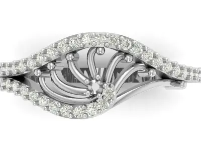 Engagement Ring Free 3D print model 6
