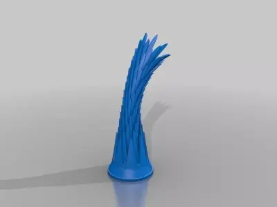 Leaf Vase Free 3D print model 2