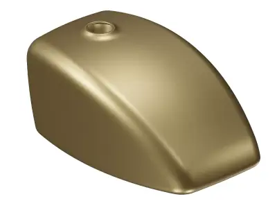 Premium Brass Bike Fuel Tank 3D model