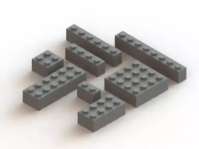 Lego Brick Free 3D model