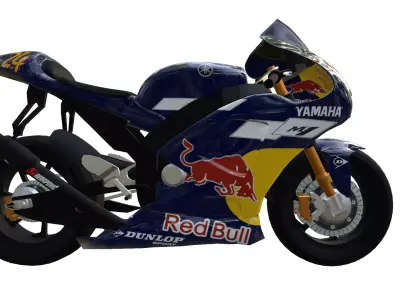 Yamaha m1 redbull 3D model
