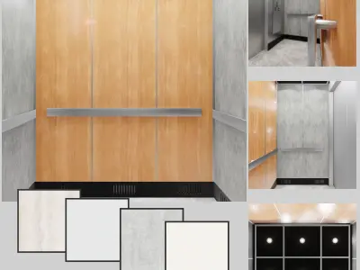 Mockup Elevator - Model 2 Low-poly 3D model