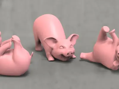 PIGS YOGA 3D print model