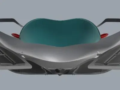 Circuit sport car concept Low-poly 3D model