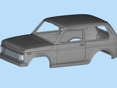 Custom bodies rc car files LADA Niva Russian SUVs 3D print model
