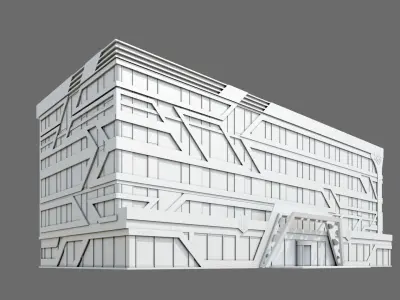 Office Building ID044 3D model