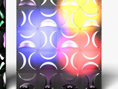 Stage Decor 18 ModularColumn Wall 3D Model Collection