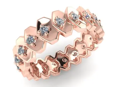 light weight gold diamond rings-C111116SKCH2025980-wt-5-10 3D print model