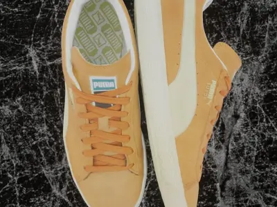 PUMA 3D SHOES - ORANGE - SUEDE  Low-poly 3D model