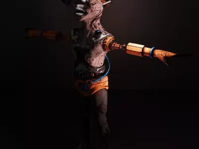 Humanoid Alien Creature named Cheed Free 3D model