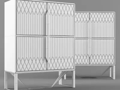 Capital Collection PRISMA Highboard 3D model